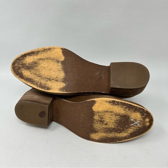 Susina Boots Sz 7 Brown Suede Perforated Ankle Zip Back Western Bootie - Picture 10 of 13